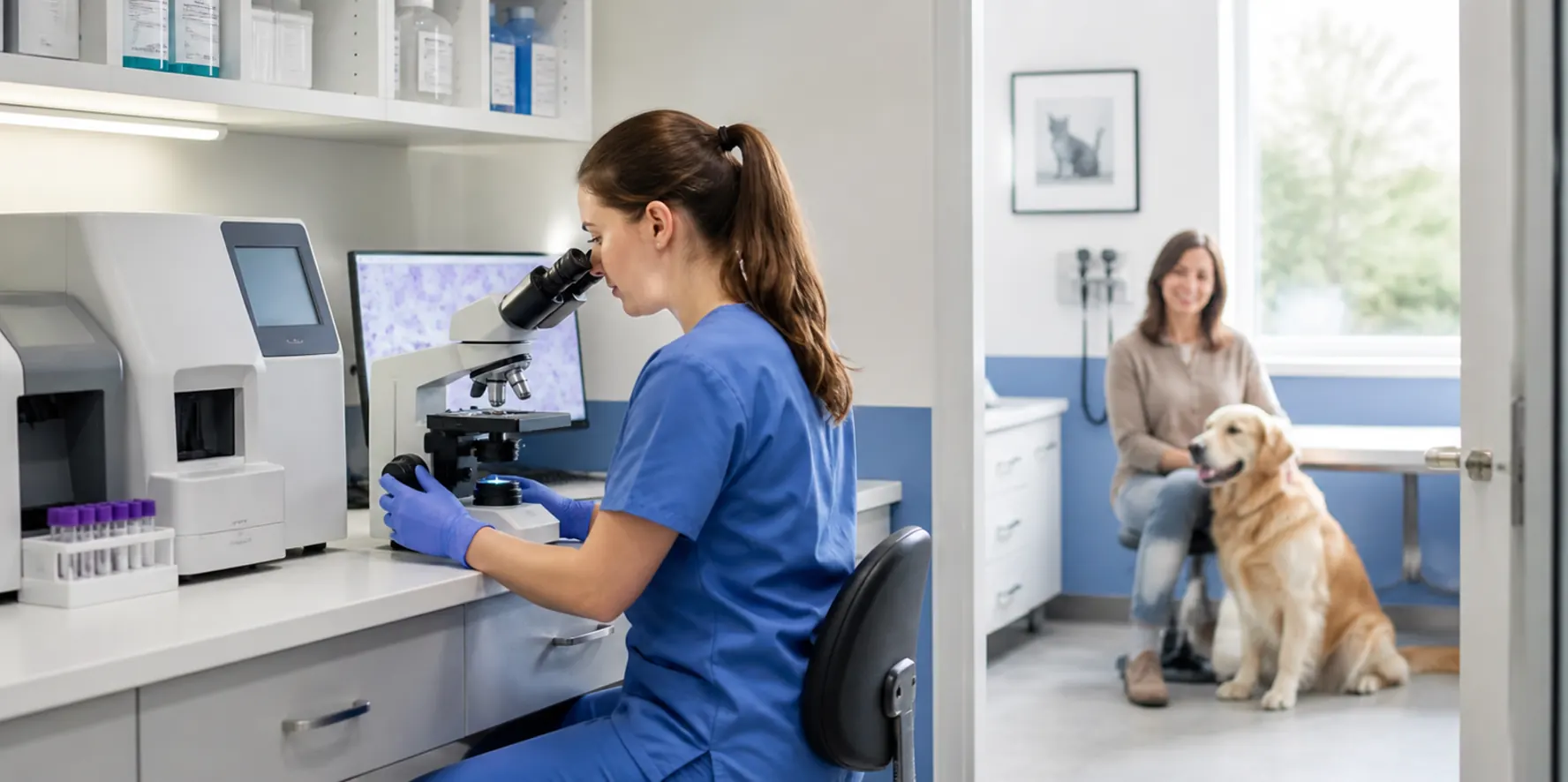 Dog Lab Tests at TJ Mex Vet